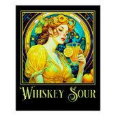 Art Nouveau Whiskey Sour Perfect Poster (Voorkant)