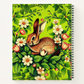 Art Nouveau Wild Rabbit & Flowers Journal (Dos)