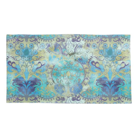 Art Nouveau William Morris 1970 Retro omkeerbaar Kussensloop (Achterkant)