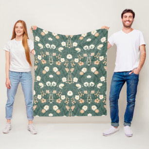 Art Nouveau William-Morris Patroon Fleece Deken