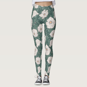Art Nouveau William-Morris Patroon Leggings