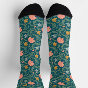 Art Nouveau William-Morris Patroon Sokken