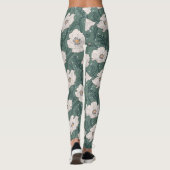 Art Nouveau William-Morris Pattern Leggings (Achterkant)
