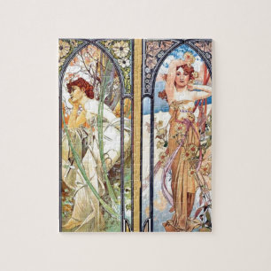 Art Nouveau Windows Legpuzzel
