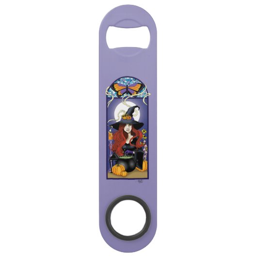 Art Nouveau Witch Speed Flessenopener (Achterkant)