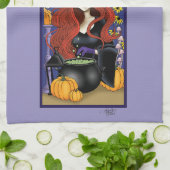 Art Nouveau Witch Theedoek (Gevouwen)