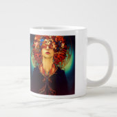 Art Nouveau Woman Combo Mok, 15 oz Mok (Rechts)