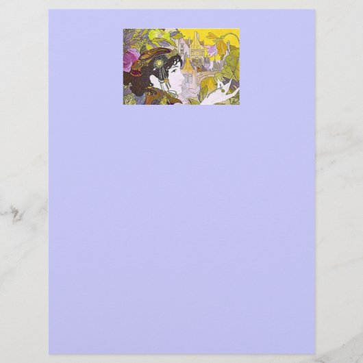 Art Nouveau Woman Flyer (Voorkant)