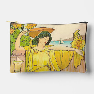 Art Nouveau Woman met zonnebloemen Etui