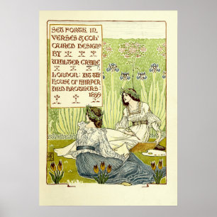  Art Nouveau Women door Walter Crane Poster