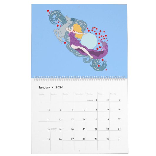 Art Nouveau Women Kalender (Jan 2026)