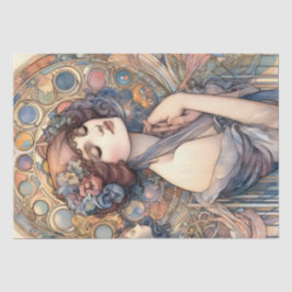 Art Nouveau Women Tissue Paper For Arts And Ccraft Tissuepapier