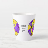 Art Nouveau Wunjo Rune Latte Mok - JOY! (Voorkant)