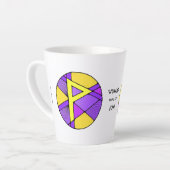 Art Nouveau Wunjo Rune Latte Mug - JOY! (Angle gauche)