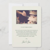 Art Nouveau zacht  lijst dank u Bedankkaart (Achterkant)