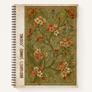 Art Nouveau Zoete Krabappel Malus Coronaria Notitieboek