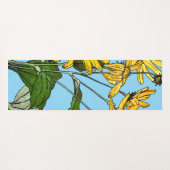 Art Nouveau Zonnebloemen Yogamat (Achterkant (horizontaal))