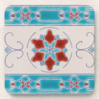 Art Nouveau's Tegels uit Majolica Drankjes Onderzetter