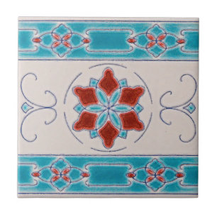 Art Nouveau's Tegels uit Majolica Tegeltje