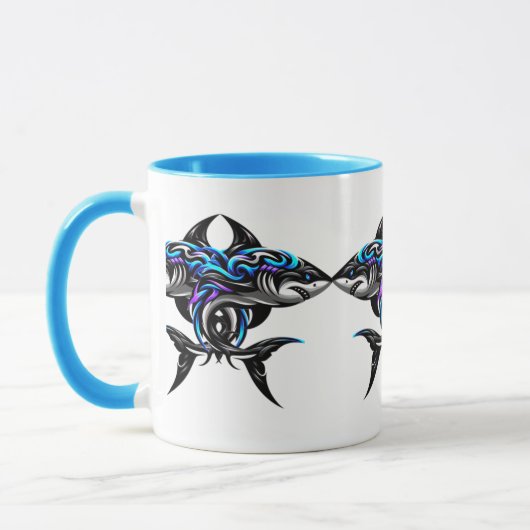 Art numérique 3D coloré Combo Mug (Gauche)