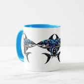 Art numérique 3D coloré Combo Mug (Devant gauche)