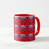 Art numérique 3D coloré Combo Mug (Devant droit)