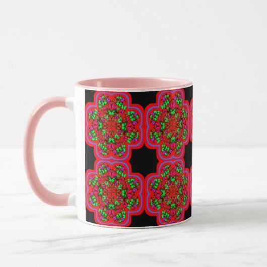 Art numérique 3D coloré Combo Mug (Gauche)