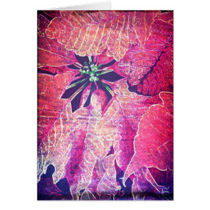 Art numérique à fleurs de Poinsettia