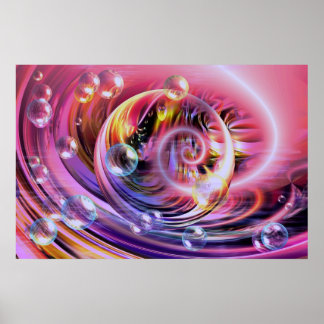 Art numérique Abstrait Peinture Mur Poster Imprime