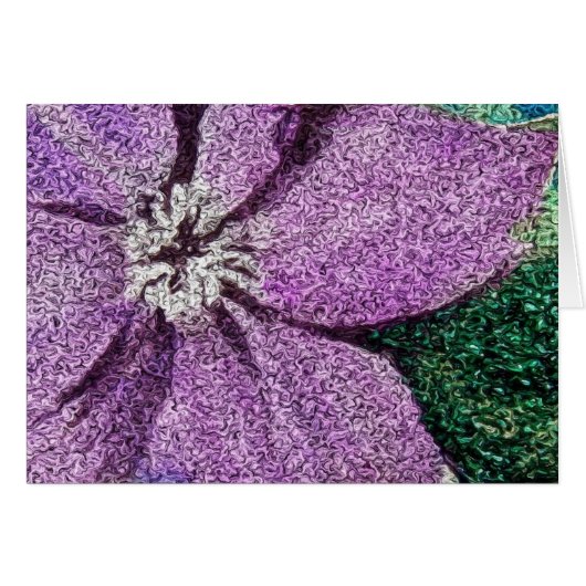 Art numérique de média mixte à fleurs violettes (Devant horizontal)