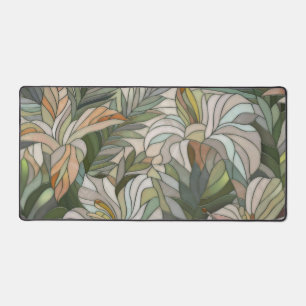 Art numérique de mosaïque plante tropicale