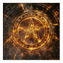 Art numérique du symbole Pentacle Star