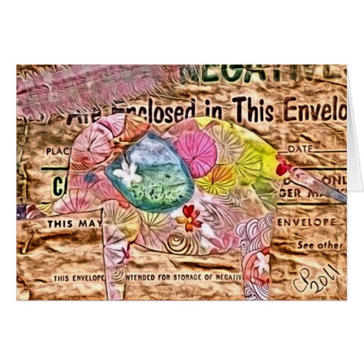 Art numérique Elephant Collage (Devant horizontal)