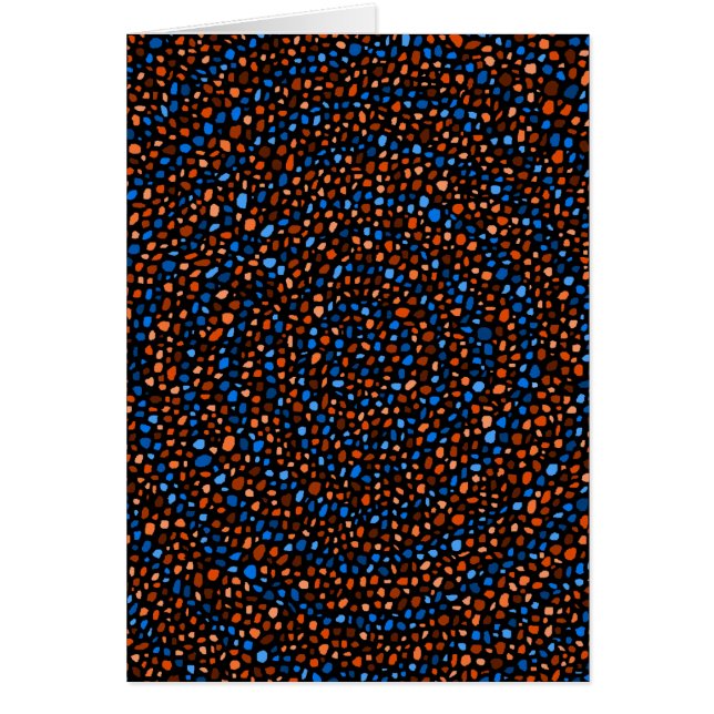 Art numérique en spirale de cercles (Devant)