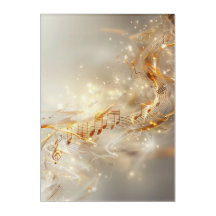 Art numérique Golden Musical Notes