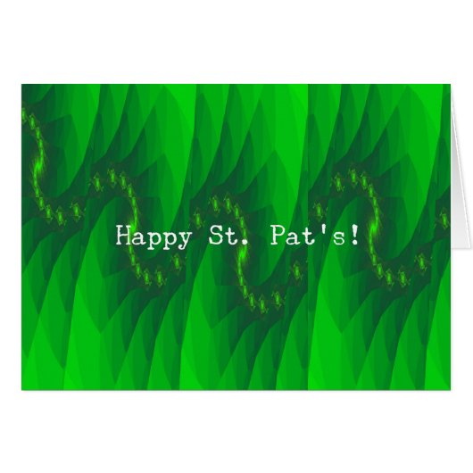 Art numérique vert Abstrait St. Pat's (Devant horizontal)