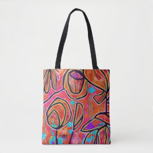 Art numérique vibrant Fourre-tout ou sac mortuair