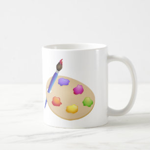 ART obtenu ? Peignez la tasse de café de palette