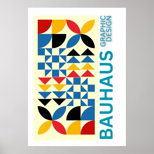 Art of Bauhaus Minimalist Modern Design Poster (Voorkant)