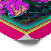 ART-ON-CANVAS."Hibiscus Hovering" Poster (Hoek)