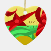 Art original Design ornement en céramique de Noël (Dos)