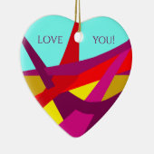 Art original Design ornement en céramique de Noël (Droite)