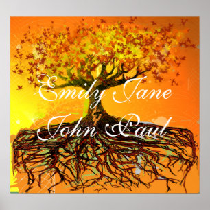 Art original - Poster de l'arbre des racines grung