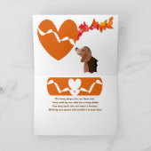 Art original sur la carte de Sympathie pour animau (Intérieur)