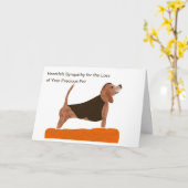 Art original sur la carte de Sympathie pour animau (Fleur jaune)