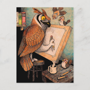 Art Owl Briefkaart