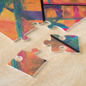 Art Paint Kleurrijk Modern Abstract Legpuzzel (Zijkant)