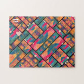 Art Paint Kleurrijk Modern Abstract Legpuzzel (Horizontaal)