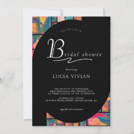 Art Paint Kleurrijk Modern Abstract Vrijgezellenfe Kaart