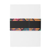 Art Paint Kleurrijke Moderne Abstracte bruiloft Uitnodigingen Wikkel (Achterkant Voorbeeld)